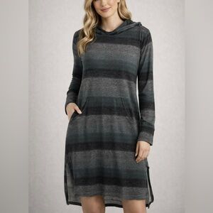 Joyspun Hooded Stripe Dress Small GUC